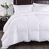 Mellanni Goose Down Alternative Comforter - Soft and Comfy - HIGHEST QUALITY - Perfect as Duvet Insert, Blanket, Throw, Bedspread or Coverlet - Full / Queen, White