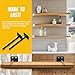 Solid Steel Floating Shelf Brackets - 6