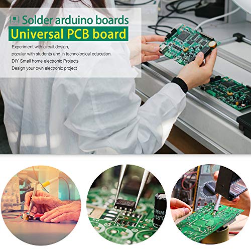 20 PCS Prototype Board, Double Side PCB Board Kit 7x9,6x8,3x7,4x6,2x8,5x7CM Circuit Boards for Soldering Arduino Boards DIY Home Projects Anti-Oxidation by Teenitor - Thumbnail 5