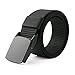 JASGOOD Nylon Web Belt Men Duty Belt Outdoor Sports Design Tactical Belt Military with Alloy Buckle (Black,Fit Pants Size Below 45 Inch)