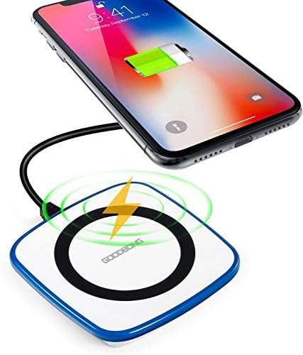Wireless Charger iPhone X,GOODBONG Wireless Charging Pad for iPhone 8/ 8Plus iPhone X and Samsung Galaxy Note8 S8 Plus S8+ S7 S7 edge S6 S6 edge S6 edge+ Note 5 Nexus 4 5 6 7 and All Qi-Enabled Device