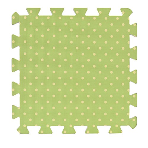 SUPPION Dot Jigsaw Puzzles EVA Foam Splice Mat for Children Baby Bedroom Livingroom 1Piece Green