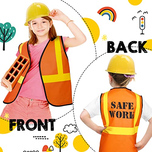 72 Pcs Construction Vest For Kids Construction Dressing Up Supplies