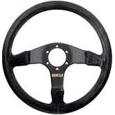 Sparco 015R375PSN Suede Steering Wheel, Black