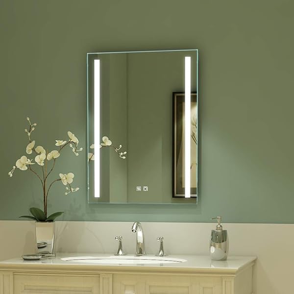 Amazon Com Jensen 1447x Bevel Mirror Medicine Cabinet 16 X 20 Stainless Steel Home Improvement