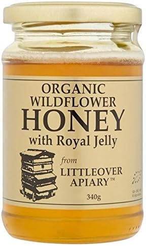 Littleover Apiaries Organic Wildflower Honey with Royal Jelly 340g - Pack of 2