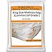 King Mattress Bag Cover for Moving Storage - Plastic Protector 5 Mil Thick Supply -Fits California King and Queen as Well