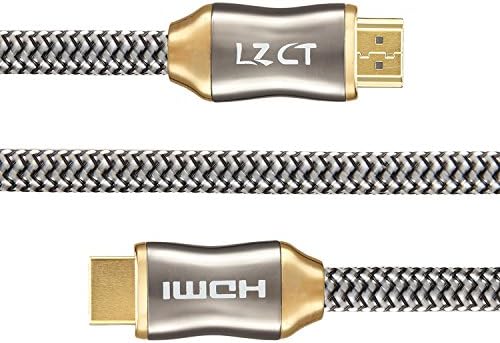 4K HDMI 2.0 Cable 6FT LZCT HDMI Cord V2.0, 4K@60Hz Ultra HD High Speed 18Gbps with Ethernet Support 2160P 3D ARC(Audio Return Channel) for HDTV XBOX PlayStation Blu-Ray/DVD