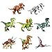 Dinosaur Figure Building Blocks Mini Dinosaur Toys Dinosaur Blocks Playset 8 Packs Best Christmas Gift for Kids & Children by Qunlung