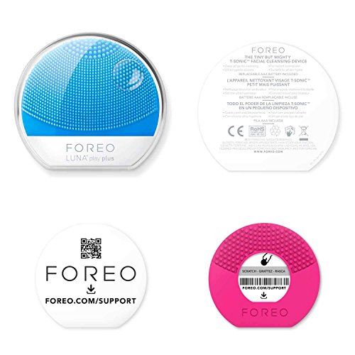 FOREO LUNA play plus: Portable Facial Cleansing Brush, Aquamarine