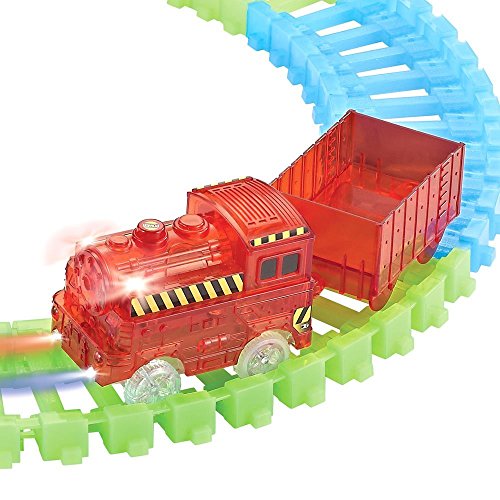 ONTOPON Magic Track Accessory with car Toy- Tunnel with Red Train Set - Thumbnail 5