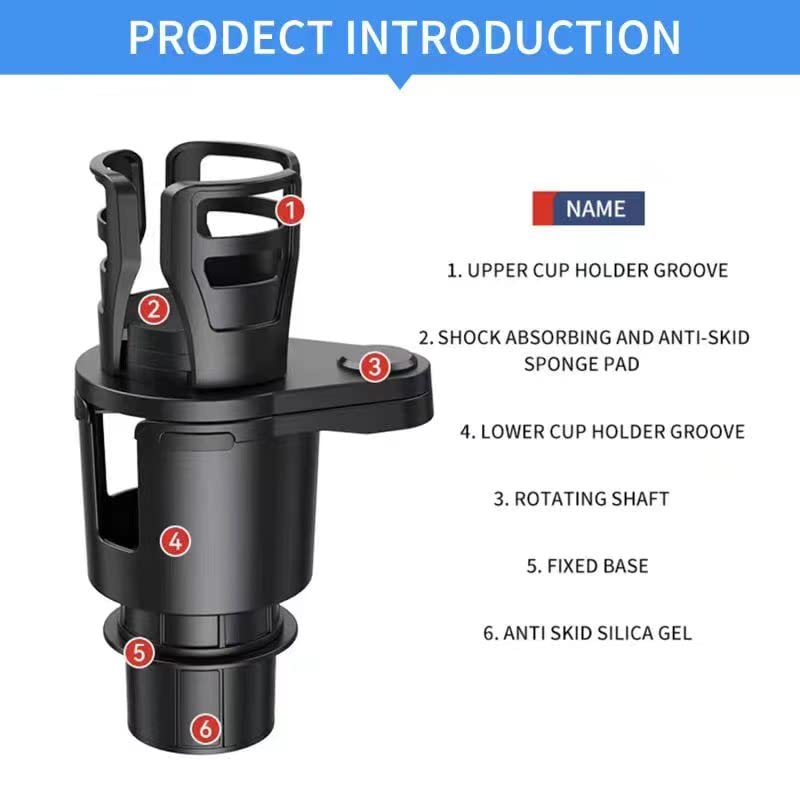 New Upgraded Cup Holder Expander for car 2 in 1 Multifunctional Car Cup