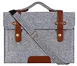 Mosiso Felt Laptop Shoulder Bag for 13-13.3 inch MacBook Pro, MacBook Air, Notebook Computer, Gray