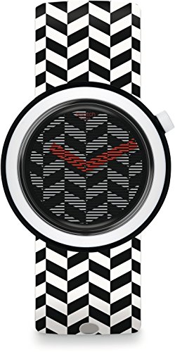 Swatch Men's Originals PNB104 Black Rubber Analog Quartz Fashion Watch