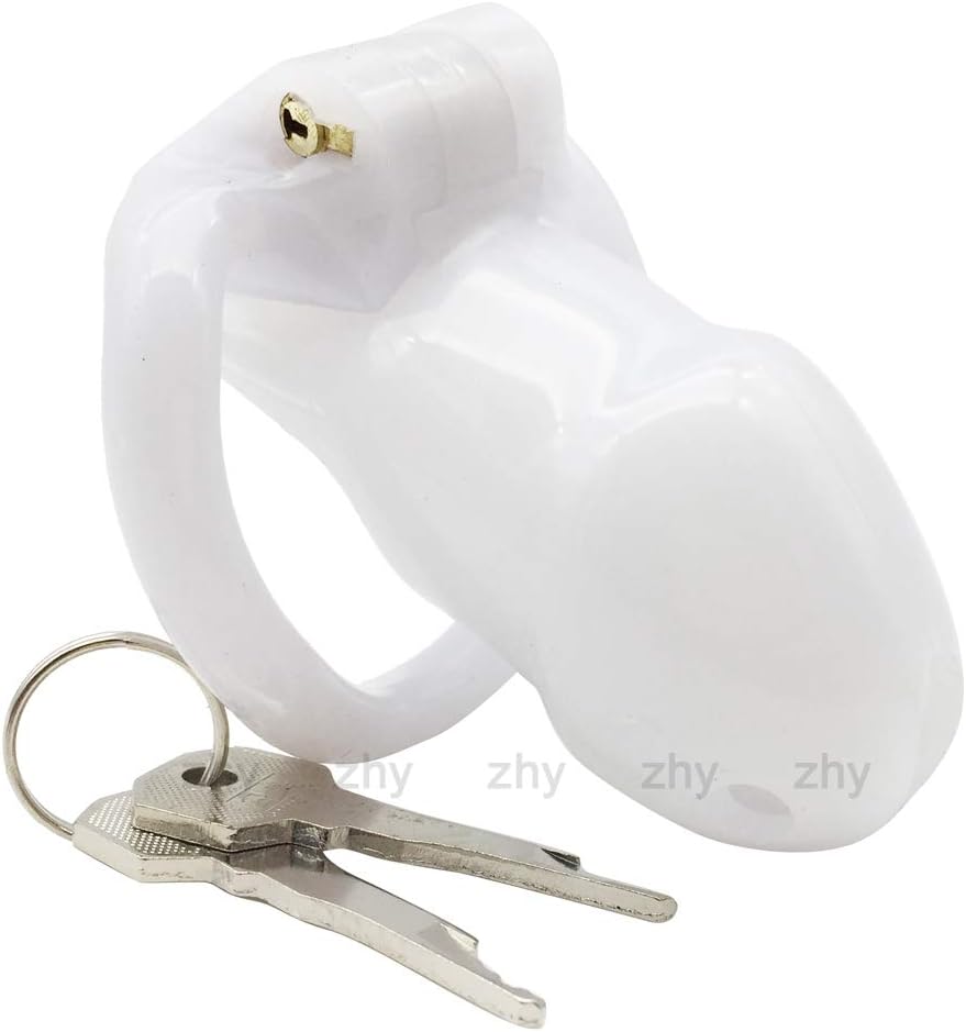 ZHY Briefs Resin White 4 Rings Male Device Belt Cage Underwear Chastit++y Clothing Short
