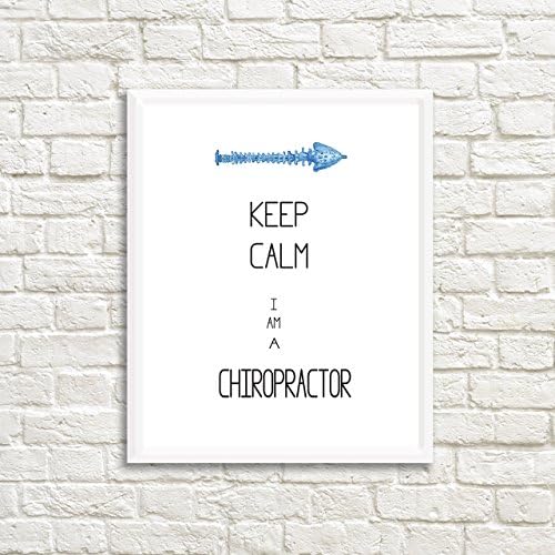 Chiropractor Print Keep Calm Medicine Medical Print
