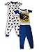 Batman by Wormser - Toddler Boys Set Short Short Sleeved Pajamas, Blue, White (Size 2T)  ~ Batman 