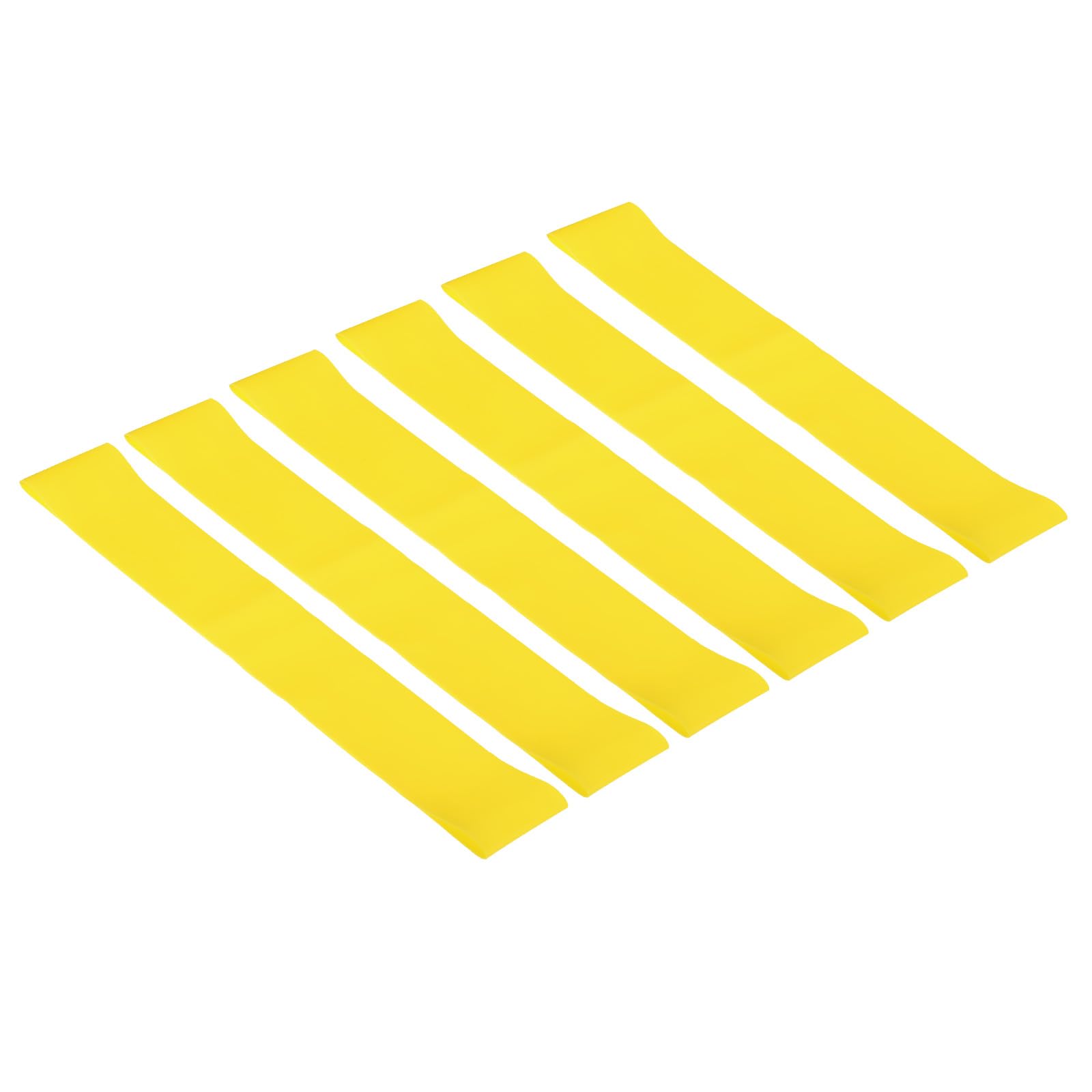 PATIKIL 0.7mm Thick Chair Bands for Classroom, 10 Pack Rubber Flexible Stretchable Bouncy Fidget Foot Bands Strips for Chair Seats Desk, Yellow