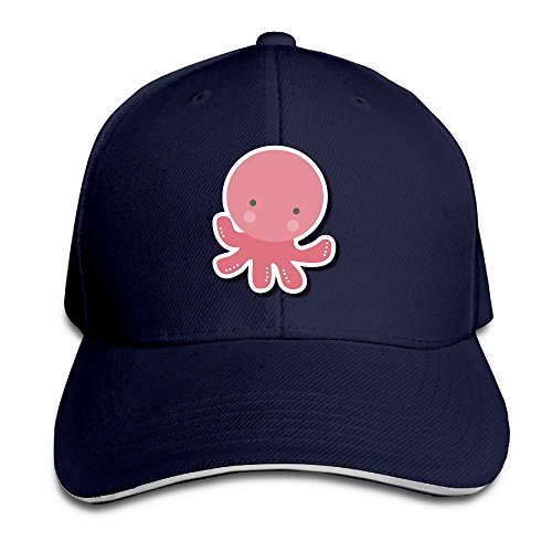 Squid Casual Unisex Unstructured Cotton Cap Adjustable Baseball Hat Cap Navy