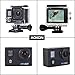 Aokon 4K Slow Motion Underwater Action Camera WiFi 2.0 LCD Ultra HD Video 16MP 170 Wide Angle Lens Dual Screens Waterproof Sports Cam with 2 Batteries Portable Package and Full Accessories Kits