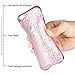 iPhone 6 Plus Cases, iPhone 6s Plus Cases, AMASELL Ultra Silm Electroplating TPU Bumper Frame and Glitter Bling Soft Protective Back Cover Case for iPhone 6 Plus/6s Plus 5.5 inches, Rose Gold