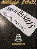 Jack Daniel's Airbrush Stencil For painting Barrel side 11