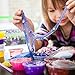 DIY Crystal Slime Making Kit - Super Slime in 24 Colors - Big Kids Craft Kit for Boys & Girls - Supplies Include Foam Balls, Glitter Bottles, Wheel & Fruit Slice Decorations in Clear Container