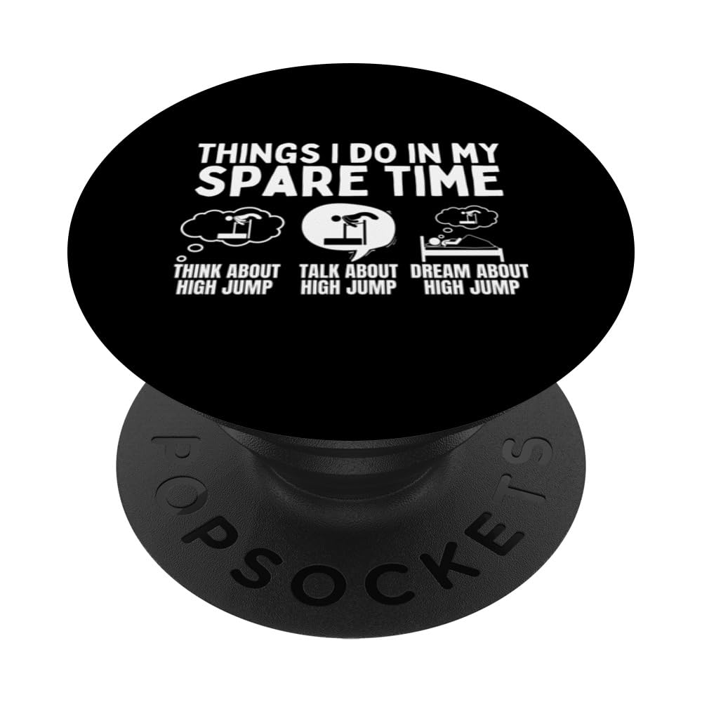 High Jumper Things I Do In My Spare Time Funny High Jump PopSockets Swappable PopGrip