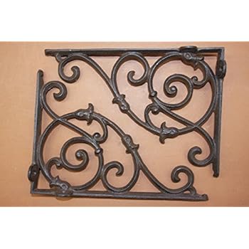 Amazon Com Elegant Cast Iron Corbels Vintage Look Rustic Brown