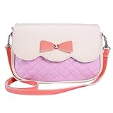 Outtop Women Girl Bowknot Shoulder Bag Casual Handbag Contracted Style Tourism Package (Pink)