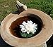 Floating Flowers Set of 6 - White with pink accent 5.5 Inches - These Are the Most Durable Water Lilies Available – Great for Fish Tanks – Weddings – Bird Baths!