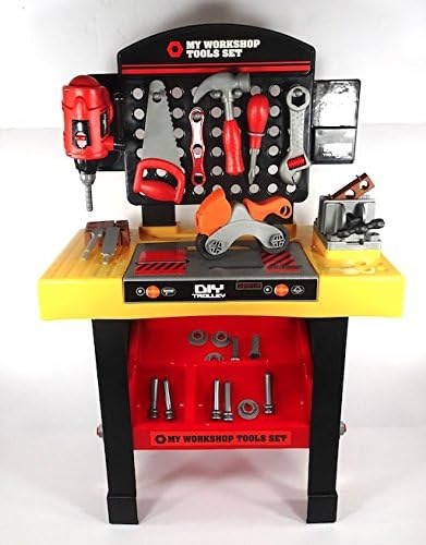 Env Toys Tool Bench Toy Playset Pretend Play Work Bench Includes Tools And Accessories Brand New
