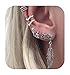 Defiro Vintage Punk Stud Earrings Set Carved Piercing Non Piercing Ear Cuff Owl Leaf Fatima Moon Sun