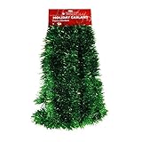 Elegant Hanging Tinsel Garland 3-Inch x 15-Feet - Choose from 12 Fun Holiday Colors