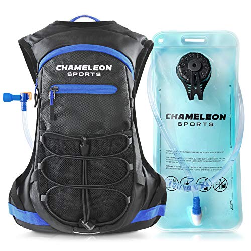 Chameleon Hydration Pack & 2L Hydration Water Bladder High Flow Bite Valve Hydration
