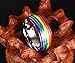 Fashion Month 8mm Titanium Stainless Steel Rainbow Enamel Gay Lesbian Wedding Engagement Promise Band LGBT Pride Ring
