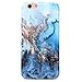 GOLINK Full Printing IMD Slim-Fit Ultra-Thin Anti-Scratch Shockproof Dust Proof Anti-Finger Print TPU Case for iPhone 6/iPhone 6S (4.7 inch) - Gold Blue Marble