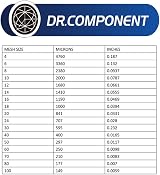 DR.COMPONENT 1.5" Sanitary Tri-Clamp Gasket 2pk Bonded Screen Black EPDM 80 Mesh view 8