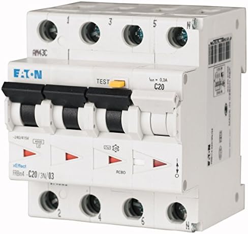 Eaton 170970 20 A, 300MA, LS Kennlinie D, 3P + N Char: A