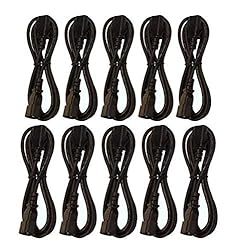Pack of (10) 6' Foot IEC 320 NEMA C13 C14 10A 18AWG