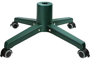 Blissun Christmas Tree Stand With Movable Wheels for Artificial Trees, Xmas Holder, Fits up to 8FT