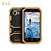 E&L W6S 3G WCDMA Rugged Smartphone Unlocked IP68 Waterproof Dustproof Shockproof 8GB/1GB Android 6.0 Camera 8MP Military Grade GSM Cellphone(Yellow)