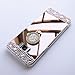 Galaxy J6 2018 Mirror Case for Women, DMaos Sparkly Diamond with Ring Kickstand Soft Cover, Cute for Samsung Ultra Thin Case with Stand Holder, Colorful Rhinestone Slim (J6 2018, Rose Gold)
