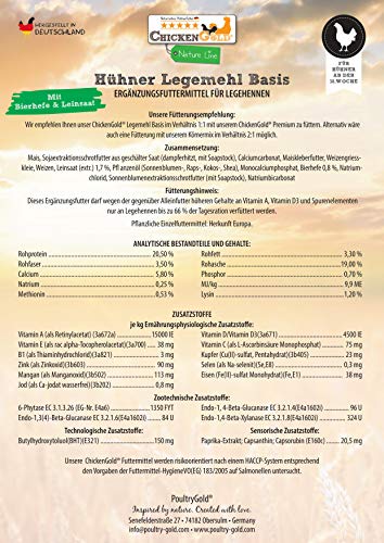 hühnergold® Hühner Legemehl 10 kg â Hochwertiges Alleinfuttermittel für Legehennen â Stabile Eierschalen, ohne Gentechnik, ohne Palmöl â Kontrollierte Herstellung – Bild 6