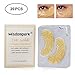 20 Pairs 24K Gold Eye Pad Mask,Crystal Gel Collagen Pad Mask for Anti Aging,Dark Circles,Puffiness Treatments,Anti Wrinkle,Moisturising,Firming,Smoothing Skin