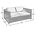 Abba Patio Loveseat Sofa Cover Waterproof Wicker/Rattan Lounge Porch Sofa Cover, 70-Inch