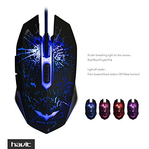 HAVIT-Rainbow-Backlit-Wired-Gaming-Keyboard-and-Mouse-Combo