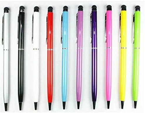 SuperPenZ Stylus [10 Pcs], 2-in-1 Universal Touch Screen Stylus + Ballpoint Pen for Smartphone/Tablets iPad iPhone Samsung etc