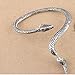 Sumanee Vintage Snake Wind Temptation Silver Ear Stud Gothic Punk Cuff Wrap Earrings JP