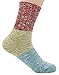 Bienvenu Women's Lady's 5 Pack Multicolor Cotton Crew Socks, Multi Color 4